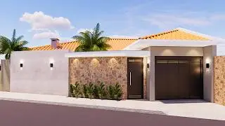 CASA PEQUENA E MODERNA || 2 QUARTOS  || PLANTA BAIXA !!