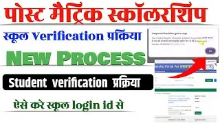 Pms Online School Verification Process | Pms Institute Verification | Nsp School Verification Online