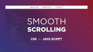 SMOOTH SCROLLING Basics | How to Add Easily to Web Site