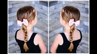 Waterfall Elastic Braided Hairstyle