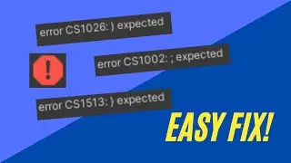 &laquo;Ожидается символ&raquo; &mdash; исправление ошибки SIMPLE Unity
