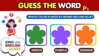 Guess the Word! | English Vocabulary Quiz for Kids | King English Class