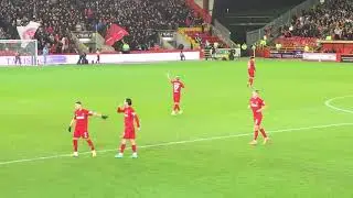 Jesper Karlsson goal. Aberdeen v Dundee Utd SPFL Premiership 27/12/25