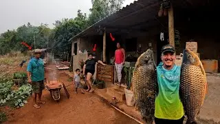 Peixe frito na roça com meu Pai, Não teve jeito, meu pai teve que ir pro médico!