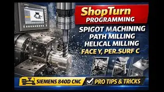 ShopTurn Programming for Spigot, Path Milling & Helical Milling | Siemens 840D CNC