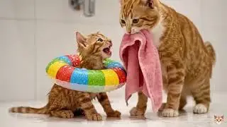 Mama Cats Buys Police McQueen Cars For Kitten Cats🚗😺/ Funny Cat Family Adventure 