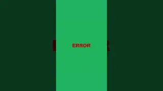 Error text green screen #humloart