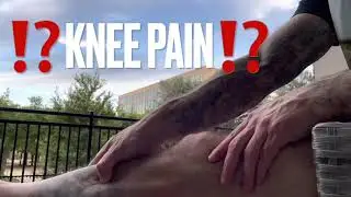 Knee pain | home care | massage | self massage for knee pain | Quads | Hamstring | Shin | Rub