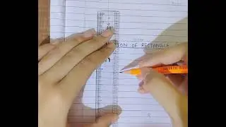 CONSTRUCTION OF A RECTANGLE | GEOMETRY | CONSTRUCTION | MATHEMATICS | MATHS