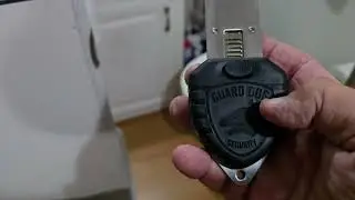 Using a security door lock device