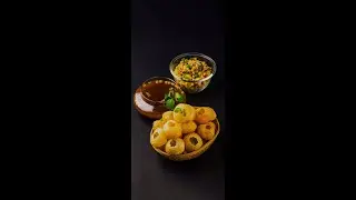 Pani Puri with Spicy Chili Sauce, Street Food Style at Home  #cooking #panipuri 