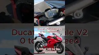 Ducati Panigale V2 &ndash; Brutal 0 to 250 km/h Acceleration No Music