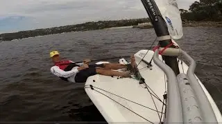 RS Aero foiling upwind