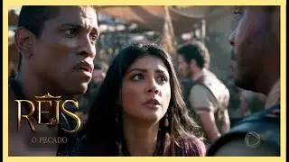 Áshima fica indignada com decisão de Davi em levar os amonitas como cativos | NOVELA REIS