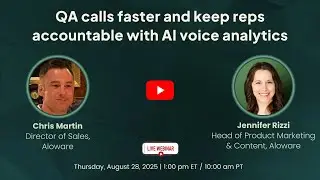 QA calls faster and keep reps accountable with Al voice analytics