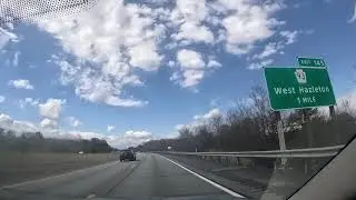 Hazleton Streets Highway 81 North to Wilkes Barre Pennsylvania