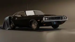 Dodge Challenger muscle Car Animation | Django | Realistic Animation | Shekh Design Solutions