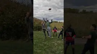 Craziest touchdown in all of football history🤯!! #sports #viral #football #shorts #fyp