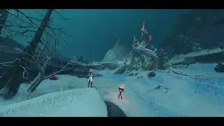 AFK Spot 17: Snow-Covered Path (Mondstadt: Dragonspine)