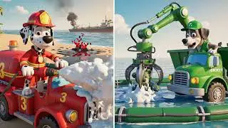 🚨 Emergency! PAW Patrol & Blaze Stop the Oil Spill Disaster | Environmental Protection for Kids