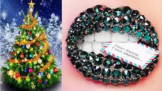 Lipstick Tutorial Compilation 2021🎄✨Simple Festive Lip Art - Part #130
