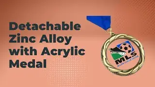 Detachable Zinc Alloy with Acrylic Medal