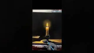 Candle Oil Painting, 2024 #oilpainting #timelapseart #painter #stilllife #shorts #shortvideo