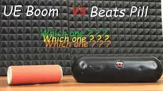 UE Boom vs Beats Pill XL speaker sound bass test