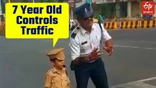 7-year-old Garvit Sharma dons the role of 'traffic police' in MP