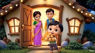 Chanda Mama Door Ke | Hindi Rhymes for Kids | Animated Nursery Poem