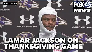 Lamar Jackson on his health, Ravens upcoming Thanksgiving night game vs Bengals