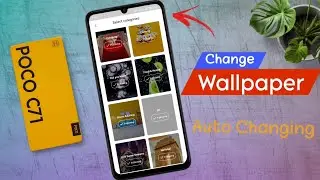 How to Auto Change Lock Screen Wallpaper Poco C71 / Poco C71 me Wallpaper Set Kaise Kare