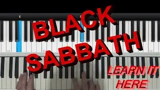 BLACK SABBATH - BLACK SABBATH (Piano Tutorial) Cover Song