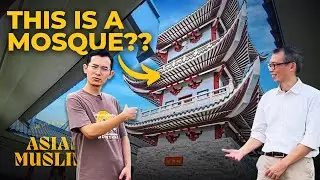 Chinese Muslims Touring The Beautiful New Chinese Mosque in Klang, Malaysia