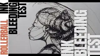 TEST | PARKER ROLLER BALL F | QUINK INK BLEEDING through the PAPER