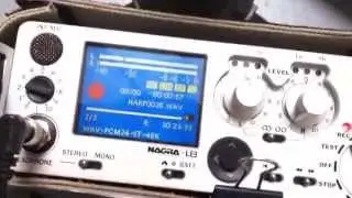 Nagra LB testing MS Stereo with limiters behind the scenes