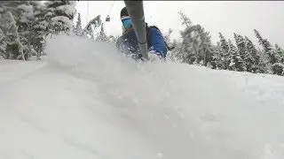 Powder for Breakfast - Quick Snowboard Lap