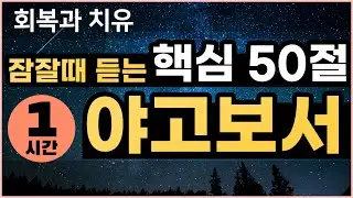 ★1시간★ 잠자며 듣는 야고보서 ▶핵심 50구절◀ 치유와 회복의 말씀 | 잠잘때, 운전할때 듣는 성경말씀 기도, 감사기도, 필수 성경암송구절 성경asmr | Bible James
