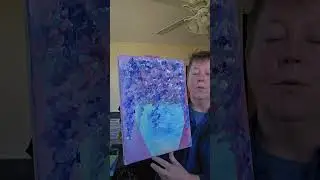 Blue Lavendar Floral Painting Available