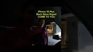 iPhone 15 Plus Back Glass Repair CRACKED - COME TO YOU- MOBILE #ottawa #apple #iphone #phonerepair