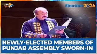 Newly-elected members of Punjab Assembly&nbsp;sworn-in | Geo News ENglish