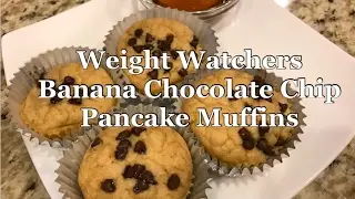 Weight Watchers Smart Points Banana Chocolate Chip Pancake Muffins Recipe