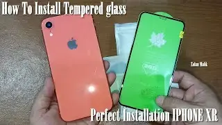 How To  Perfect Installation IPHONE XR Tempered Glass Screen Protector by Zidan Malik