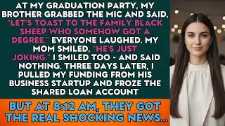 At My Graduation Party, My Brother Grabbed The Mic And Said, “Let’s Toast To The Family Black Sheep