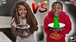 GUMMY VS REAL FOOD CHALLENGE !! ♥️