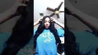 This wig was soo teaaaa 😍😍😩😩#gluelesswig #preplucked #hdwig
