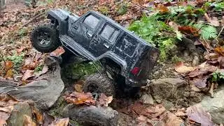 Extreme hard wet and slippery winter storm difficult rc crawler car offroading &hellip; Jeep Rubicon &hellip;
