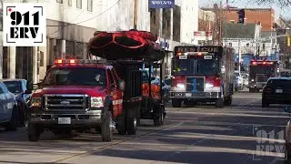 Manchester Fire Trucks Responding | Utility 2, Ex-Rescue 1, and Engine 11