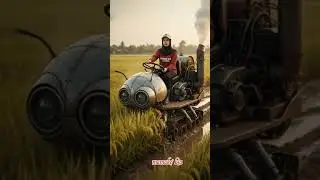 advanced rice harvesting machine/mesin canggih pemanen padi#funny #hiburan #automobile #traktor