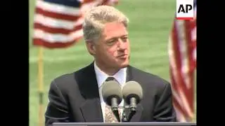 USA - Clinton Rejoices At Pilot's Rescue